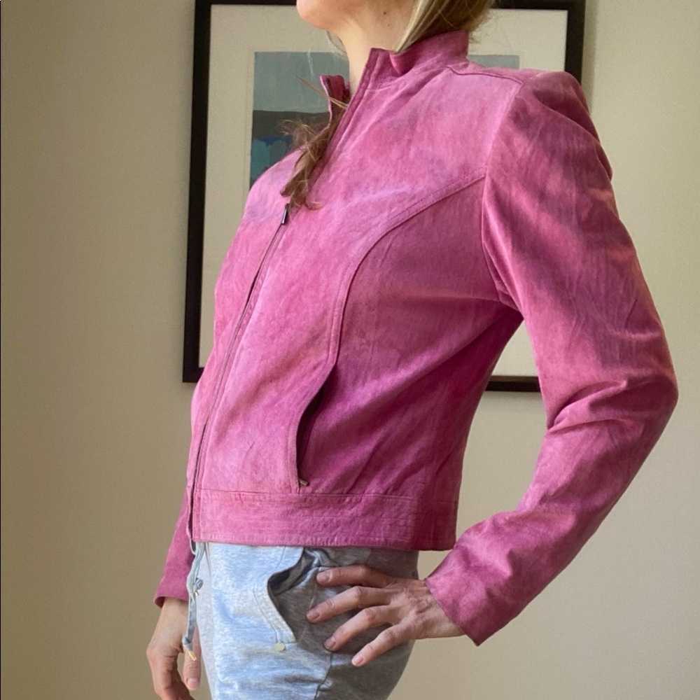90’s vintage suede jacket Petite M